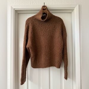 J. Crew Warm Brown Knit Sweater in soft boucle yarn